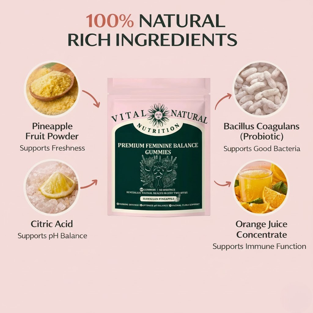 Feminine Balance Gummies | Hawaiian Pineapple